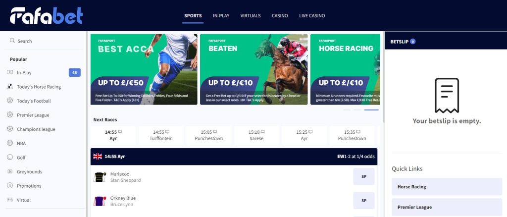 Fafabet index
